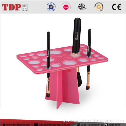 Custom Assembly Makeup Brush Organizing Drying Back Acrylic Makeup Brush Holder